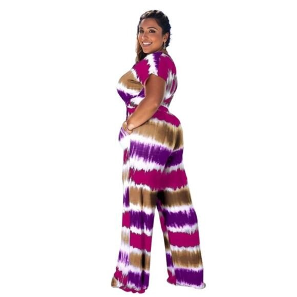 1XL Purple Tie Dye Outfit Set - Picture 2 of 5